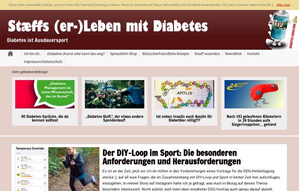 Vorschau von diabetes-leben.com, Stæffs (er-)Leben mit Diabetes