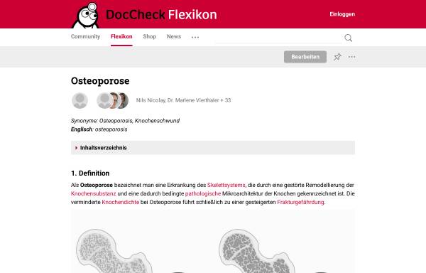DocCheck - Osteoporose