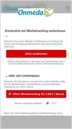 Vorschau der mobilen Webseite www.onmeda.de, Infektionskrankheiten