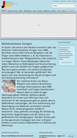 Vorschau der mobilen Webseite www.multiresistente-erreger.de, Multiresistente Erreger