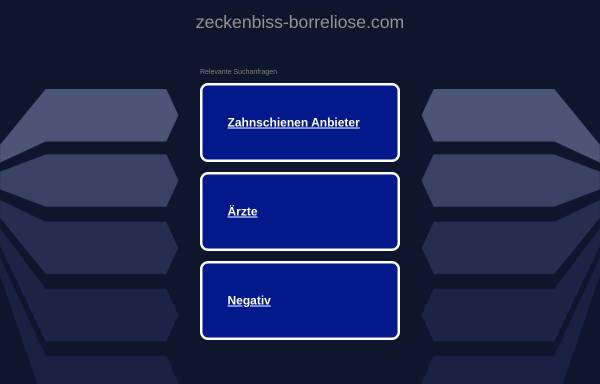 Vorschau von www.zeckenbiss-borreliose.com, Das verkannte Risiko