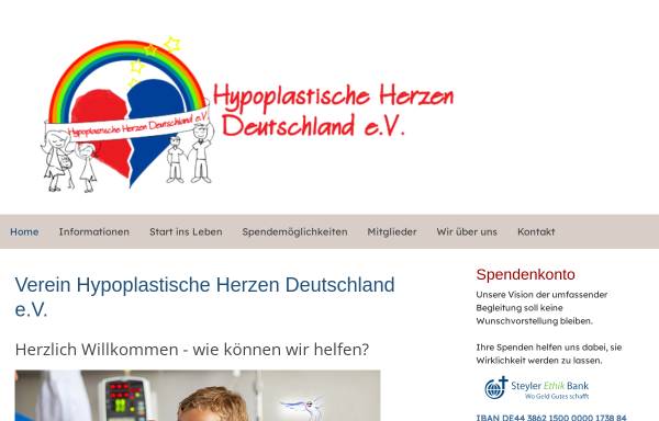 Vorschau von www.hypoplastische-herzen-deutschland.de, Hypoplastische Herzen Deutschland e.V.