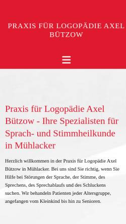Vorschau der mobilen Webseite www.axel-buetzow.de, Axel Bützow
