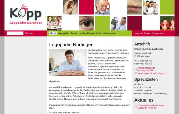 Vorschau von www.logopaedie-nuertingen.de, Kopp Logopädie Nürtingen