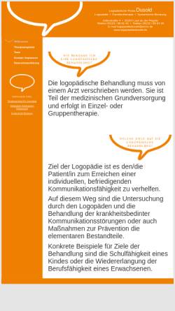 Vorschau der mobilen Webseite www.logopaediedusold.de, Logopädische Praxis Dusold
