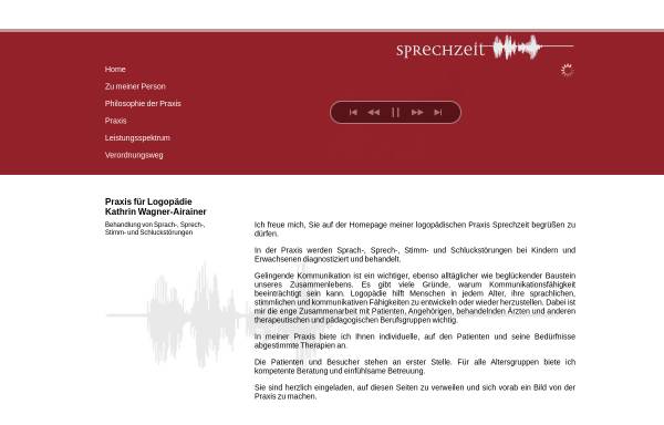 Vorschau von www.sprechzeit-raubling.de, Praxis für Logopädie Kathrin Wagner-Airainer