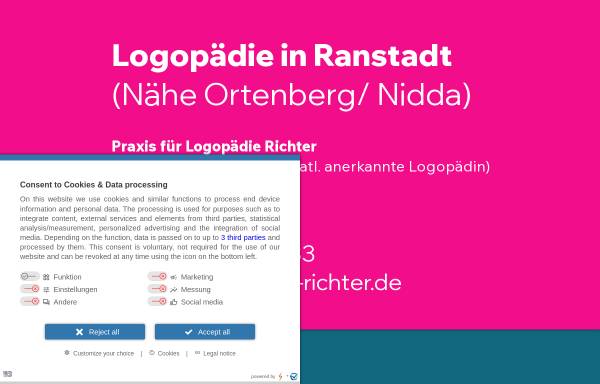 Vorschau von www.logo-richter.de, Bettina Richter - Praxis für Logopädie