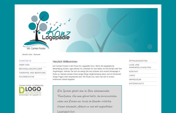 Vorschau von www.logopaedie-konz.de, Logopädische Praxis Konz