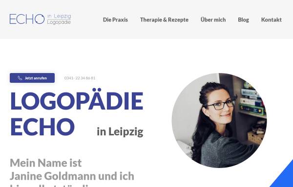 Vorschau von www.logopädie-echo.de, Logopädie Echo
