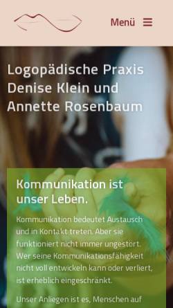 Vorschau der mobilen Webseite www.logopaedische-praxis-halle.de, Logopädische Praxis Klein und Rosenbaum