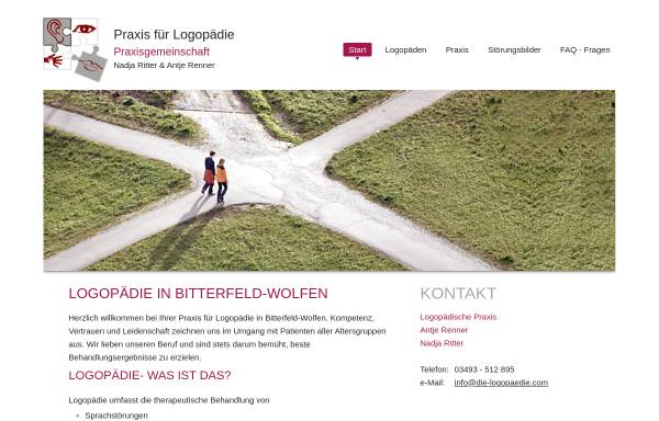 Vorschau von www.die-logopaedie.com, Praxis für Logopädie Antje Renner