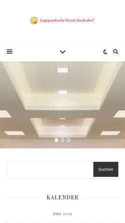 Vorschau der mobilen Webseite www.logopaedische-praxis-suchsdorf.de, Logopädische Praxis Suchsdorf