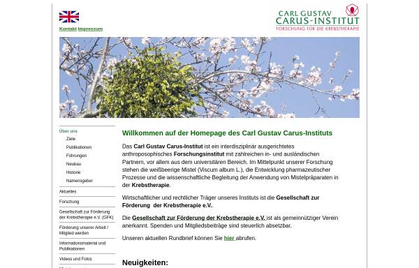 Vorschau von www.carus-institut.de, Carl-Gustav Carus Institut