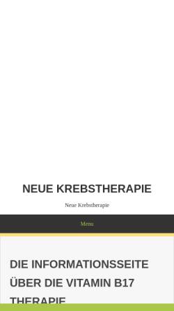 Vorschau der mobilen Webseite neue-krebstherapie.com, Alternative Krebstherapie - Dr. med. Andreas Puttich