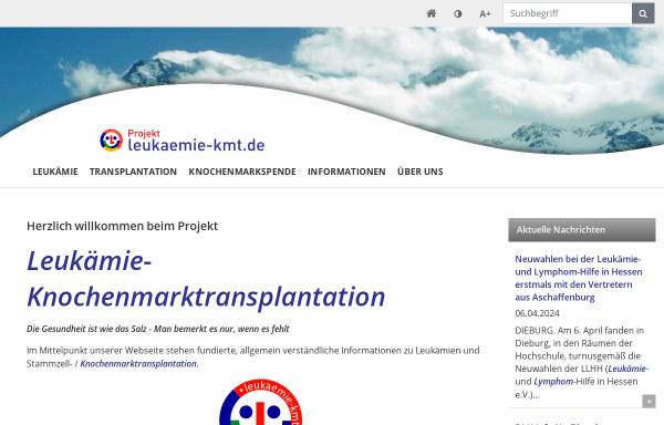 Vorschau von www.leukaemie-kmt.de, Leukämie KMT - Holger Bassarek