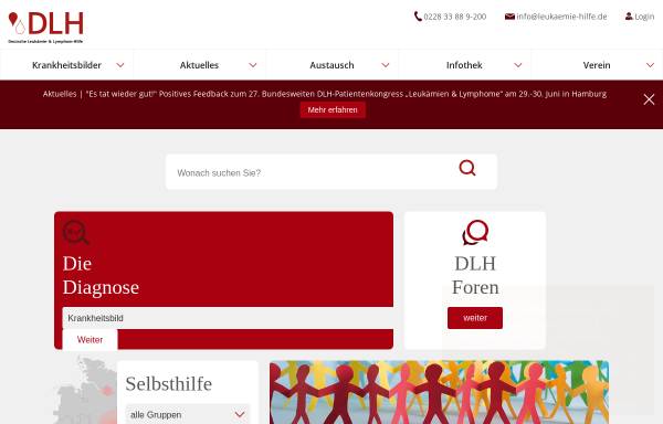Vorschau von www.leukaemie-hilfe.de, Deutsche Leukämie- und Lymphom-Hilfe e.V.
