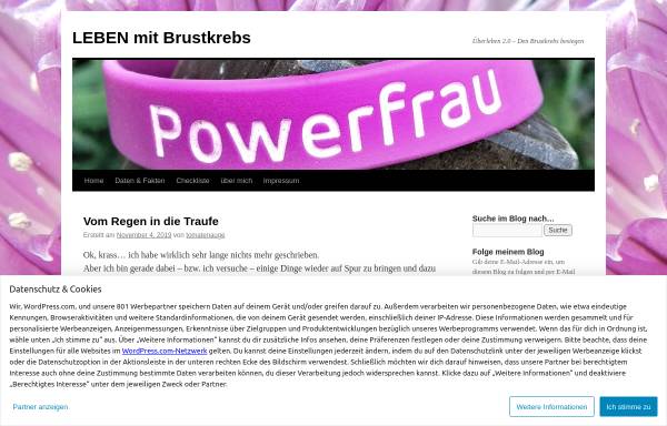 Vorschau von brustkrebs-blog.de, Überleben 2.0