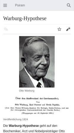 Warburg-Hypothese – Psiram