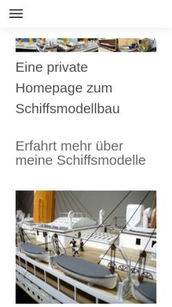 Vorschau der mobilen Webseite www.titanicmodell.de, Titanicmodell 1:100
