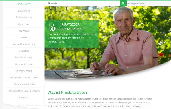 Vorschau von www.prostatakrebs-aktuell.com, Prostatakrebs