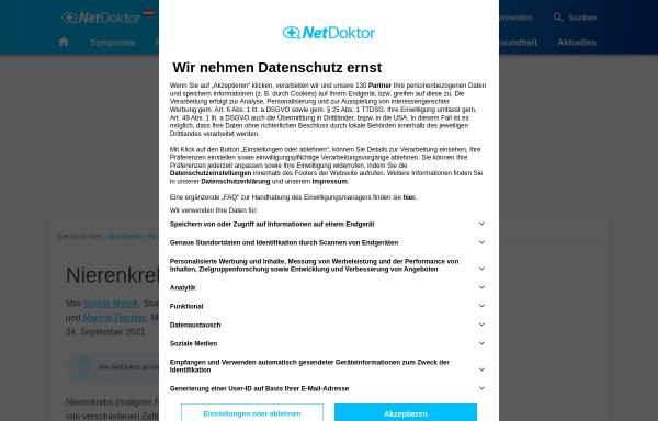 NetDoktor.at: Nierenkrebs