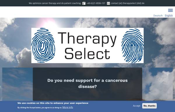 Vorschau von www.therapyselect.de, TherapySelect