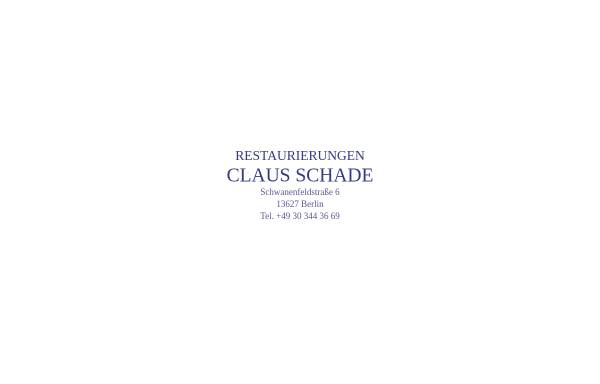 Vorschau von claus-schade.de, Restaurierungswerkstatt Claus Schade