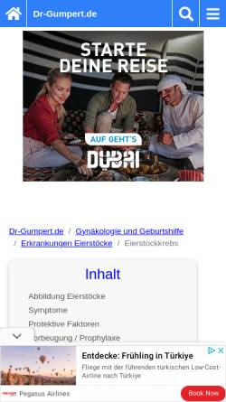 Vorschau der mobilen Webseite www.dr-gumpert.de, Eierstockkrebs