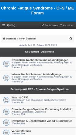 Vorschau der mobilen Webseite www.cfs-treffpunkt.de, CFS Treffpunkt