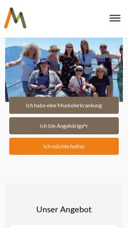 Vorschau der mobilen Webseite www.muskelgesellschaft.ch, Schweizerische Muskelgesellschaft