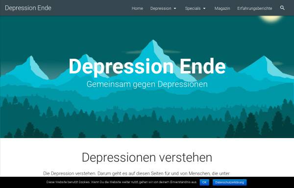 Vorschau von www.depressionende.de, DepressionEnde