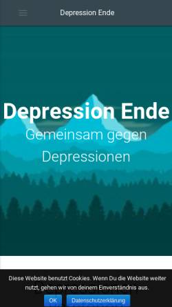 Vorschau der mobilen Webseite www.depressionende.de, DepressionEnde