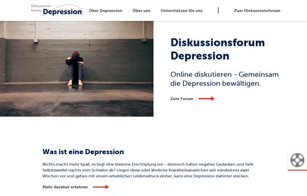 Vorschau von www.diskussionsforum-depression.de, Diskussionsforum Depression e.V.
