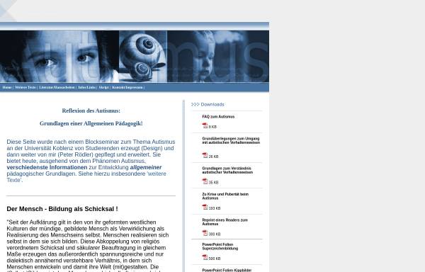 Vorschau von www.uni-koblenz.de, Autismus