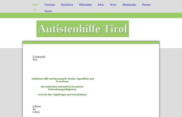Autistenhilfe und Wahrnehmungsentwicklung Tirol