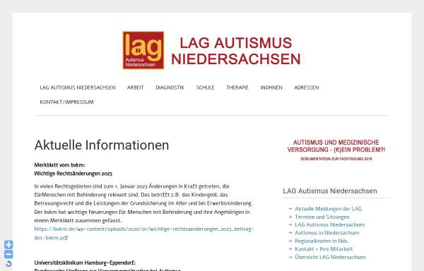 Vorschau von www.autismus-niedersachsen.de, Landesarbeitsgemeinschaft Autismus Niedersachsen