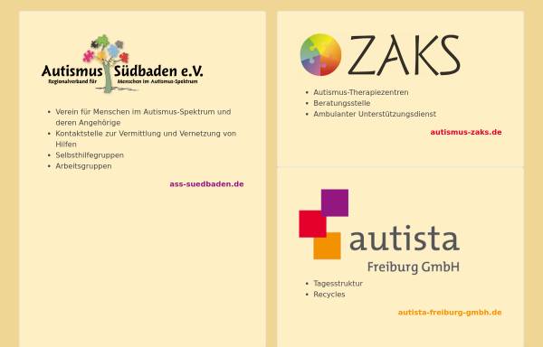 Vorschau von autismus-suedbaden.de, Zentrum für Autismus-Kompetenz Südbaden gemeinnützige GmbH