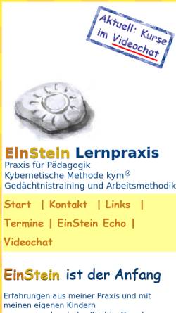 Vorschau der mobilen Webseite einstein-lernpraxis.de, EinStein Lernpraxis