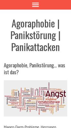 Vorschau der mobilen Webseite www.panikattacken-info.de, Agoraphobie, Panikattacken, Panikstörung