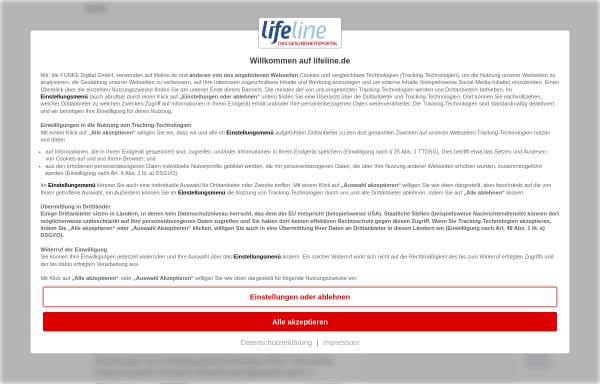 Vorschau von www.lifeline.de, Lifeline: Rheuma