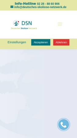 Vorschau der mobilen Webseite deutsches-skoliose-netzwerk.de, ISP Patienten Interessengemeinschaft Skoliose