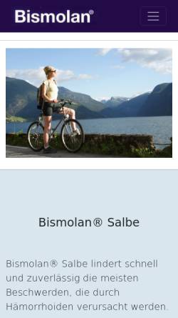 Vorschau der mobilen Webseite www.bismolan.de, Bismolan