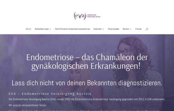 Vorschau von www.eva-info.at, EVA – Endometriose Vereinigung Austria e.V.