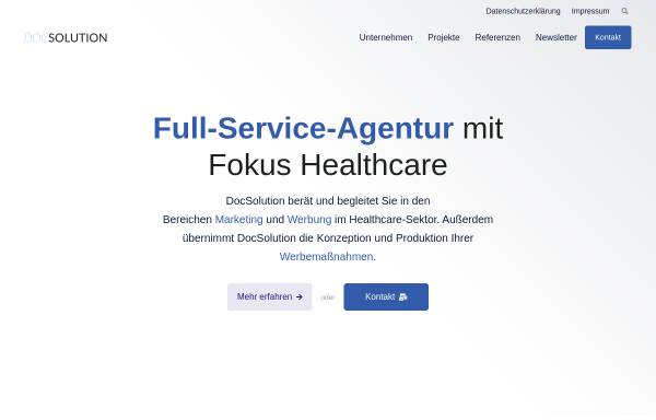 Vorschau von www.docsolution.at, DocSolution - Solutions for Medical Education and Conference
