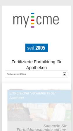 Vorschau der mobilen Webseite www.my-cme.de, My CME