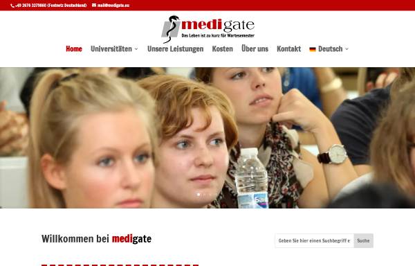 Vorschau von www.medigate.eu, Medigate - Medizinstudium in Bulgarien