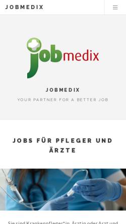 Vorschau der mobilen Webseite www.jobmedix.de, Jobmedix