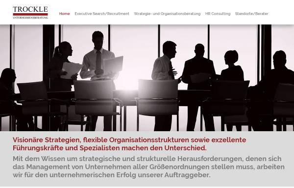 Vorschau von www.trockle-unternehmensberatung.de, Trockle Unternehmensberatung