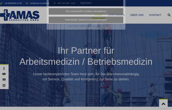 Vorschau von amas-consulting.de, AMAS Consulting GmbH - Dr. med. Franz Szálasi