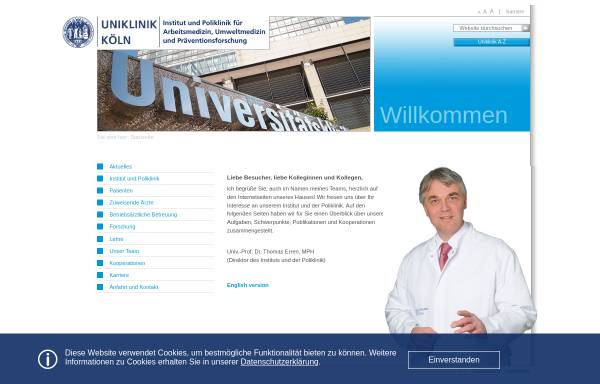 Universität zu Köln - Institut und Poliklinik für Arbeits-, Umweltmedizin und Präventionsforschung